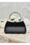 Black Color Special Design Color Crystal Pattern Stone Handle Women's Evening Dress Bag - 3