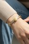 Steel Waterway Clover Women's Handcuff Bracelet – 18 cm Handcuff Bracelet |   Non-Tarnish Women's Jewelry - 2
