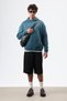 Oversized Embroidery Detailed Hoodie Nefti