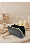 Black Color Special Design Color Crystal Pattern Stone Handle Women's Evening Dress Bag - 4