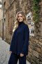 Women's Half Zipper Bottom Top Knitwear Set - 3