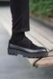 Anton Black Men's Leather Shoes - 5