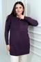 Women's Plus Size Tunic Blouse with Button Detail on the Sleeves