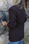 Brown Gold Single Button Blazer Jacket - 4