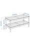 MACKAPÄR Shoe rack, white, 78 x 32 x 40 cm - 7