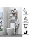 3-Tiers Over the Toilet Rack (White) - 4