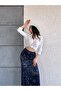 Patterned Long Satin Skirt - Satin Skirt - Patterned Satin Skirt - 5
