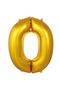 Foil Balloon Number Gold Color 34 Inch 76 cm Helium Compatible