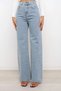 Çnr Miya Women's Casual Stretch Fabric Wide Leg Jeans Palazzo Pants New - 3