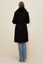 Fur Collar Detail Coat 90604 - 4
