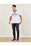 Men White Los Angeles Print Polo Shirt - 2