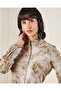 Women Beige Button Front Blouse - 4