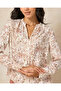 Women Pink Centre Pleat Neck Gathered Blouse - 4