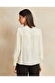 Women Beige Textured Blouse - 3