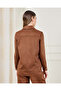 Women Brown Collared Shirt Blouse - 3