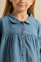Girls Yellow Embroidered Dress - 4