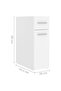 Apothecary Cabinet White 20x45.5x60 cm Engineered Wood - 3