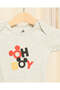 Baby Grey Mickey Printed Bodysuit - 2