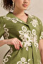 Women Green Printed Tie Shirt - 4