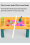 Multifunctional building block table, puzzle game table, includes 1 chair (63 building blocks) - 6