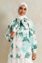 Women Green Printed Blouse