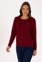 Women's Burgundy Basic Knitwear Cardigan 50307719-Vr014 - 3