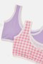 Senior Girls Pink And Purple Padded Bra Set (Pack Of 2) - 2