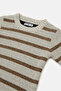 Infant Boys Cream Striped Pullover - 2