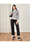 Women Grey Turtle Neck Knitted Pullover - 2