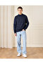 Men Navy High Neck Sweater - 2