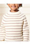Boys Brown And White Striped Pullover - 4