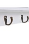 Wall Cabinet for Keys and Jewelery with Doors and Hooks - 4