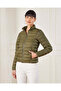 Women Olive Quilted Jacket