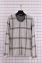 Women's Plus Size Lycra Crew Neck Mix Pattern Soft Sweater Mother Blouse - 2