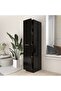 Apothecary Cabinet Black 30x42.5x150 cm Engineered Wood