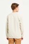 Senior Boys Beige Plain Leather Jacket - 3