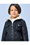 Boys Black Pu Fur Lined Pilot Jacket - 4