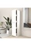 Apothecary Cabinet White 30x42.5x150 cm Engineered Wood