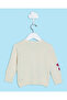 Infant Girls Cream Embellished Sweater - 3