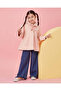 Girls Pink Swing Coat With Hood - 2