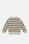 Infant Boys Cream Striped Pullover - 4