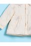 Infant Girls Ivory Quilted Embellished Jacket - 4