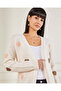 Women Cream Heart Print Sweater - 4