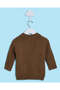 Infant Boys Brown Cable Knitted Pullover Sweater - 4