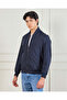 Men Navy Bomber Jacket