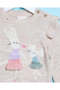 Infant Girls Ivory Pullover With Bunny Applique - 2