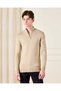Senior Boys Beige Knitted Pullover