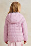 Girls Pink Hooded Jacket - 3