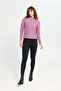 Women Mauve Knitted Pullover - 2