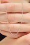 Women's Steel Necklace - Thin Forse Chain Model Women's Necklace